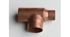 Copper end feed reducing tee (reduced on run only) 611RR
